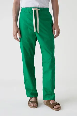 Closed - Pantalon Nanaimo Straight - Popeline Coton Bio - Vert Botanique - 32