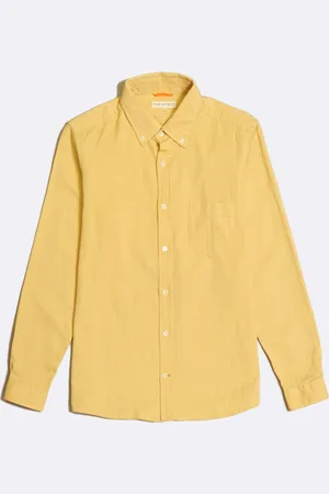 Far Afield Chemise Coton Texturé - Jaune Jojoba - 2xl