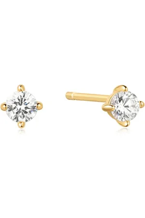 ANIA HAIE Solitaire Stud Earrings - Heart Hunter