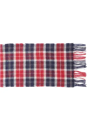 Barbour Tartan Lambswool Scarf Cranberry Tartan