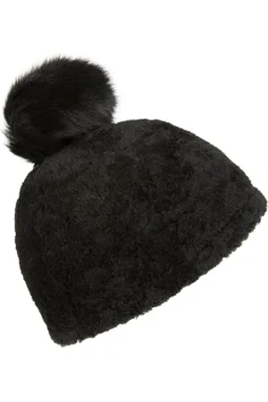GUSHLOW & COLE Shearling/sheepskin Beanie Hat