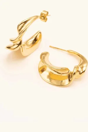 Bohm Paris Vaea Twisted Hoop Earrings