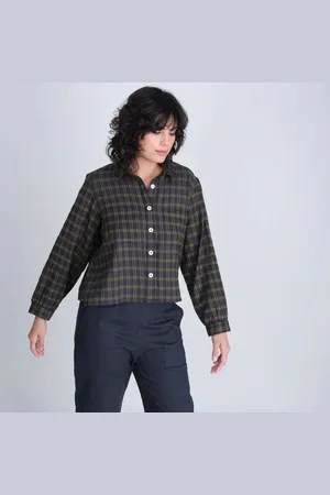 Bibico Ada Blouse - Check - Medium