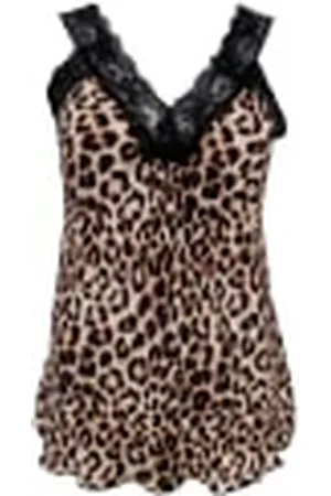 Black Colour Lace Top - Leopard - S/m