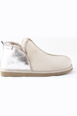 Shephards of Sweden And Silver Sheepskin Slipper Boots Annie - 38