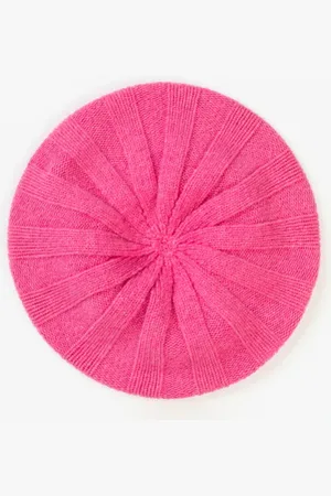 ERIBE Bowden Colourblock Rib Beret - Bubblegum