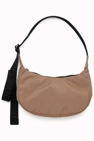 Baggu Small Nylon Crescent Bag - Cocoa
