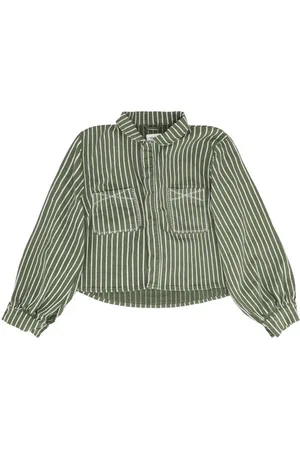 seventy + mochi Size 10 Piper Cropped Jacket In Striped - 10
