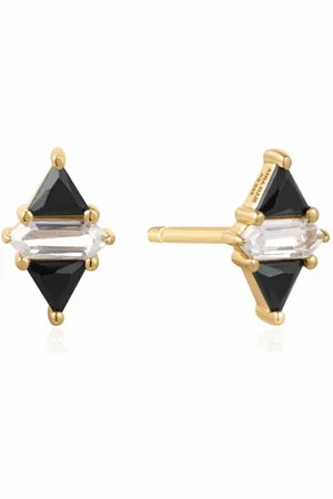 ANIA HAIE Gold Triangle /white Cubic Zirconia Studs - Sunshine Chaser