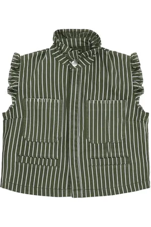seventy + mochi Size 14 Pablo Waistcoat In Striped - 14