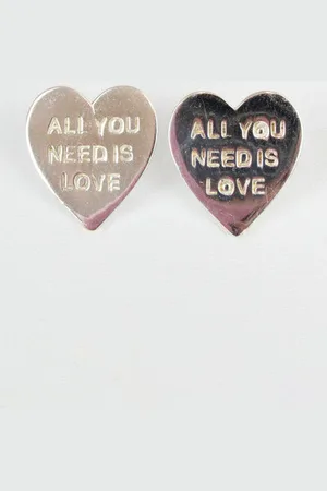 BUNNY AND CLARKE “All You Need Is Love” Stud Earrings