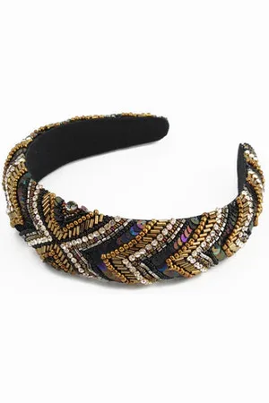 My Doris , Gold And Silver Sequin Headband