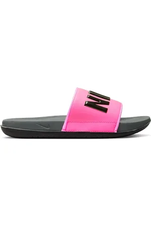 Nike Pink Blast And Dark Grey Offcourt Slide Sandals - 36.5