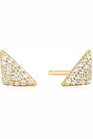 ANIA HAIE Triangular Pave Stud Earrings - Sunshine Chaser