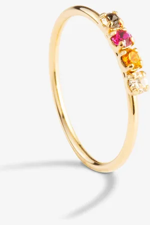April Please Bague Noah - - Plaqué Or Recyclé Fairtrade - 50 / Doré / Plaqué Or 3 Microns 18 Carats