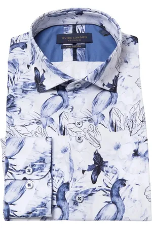 Guide London Bird And Floral Print Long-sleeve Shirt - White/ - M