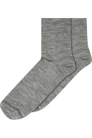 mp Denmark Erina Wool Grey Rib Socks - 37/39