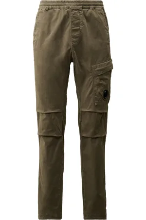 C.P. Company Stretch Sateen Ergonomic Lens Single Cargo Pants Grape Leaf - 46