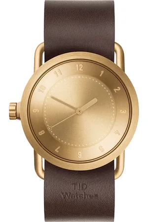 TID Watches No.1 36mm And Walnut Leather Wristband Watch