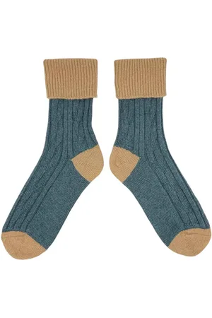 Catherine Tough Slouch Socks Cashmere Blend Biscuit