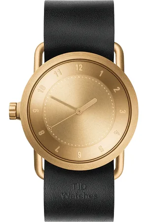 TID Watches No.1 36mm And Black Leather Wristband Watch