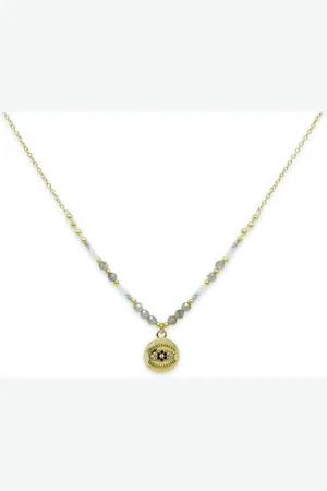 Boho Betty Fortuna Labradorite Evil Eye