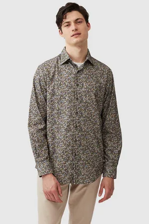 Rodd & Gunn - Pakington Sports Fit Patterned Shirt In Elderberry 009073-01 - L