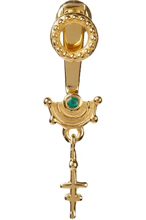 Rachel Entwistle Single Mini Celestial Ear Jacket Gold With An - Single
