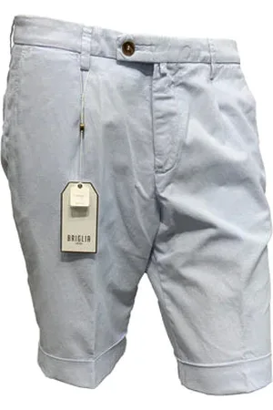 BRIGLIA - Sky Stretch Cotton And Linen Blend Slim Fit Shorts Bg101 324568 531 - 56 (40w)