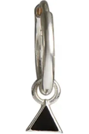 Rachel Entwistle Fire / 10mm Four Elements Enamel Mini Hoops - Fire / 10mm