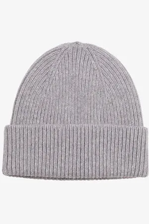 Colorful Standard Heather Grey Merino Wool Beanie - One Size