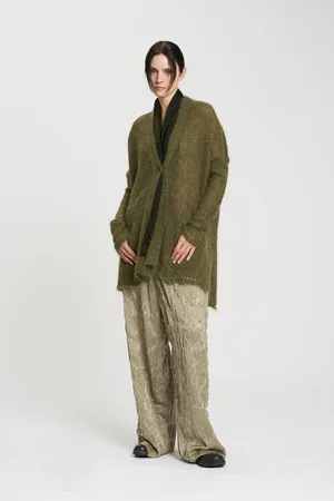 MASNADA Knit Cardigan - 42 / Moss / 77a00