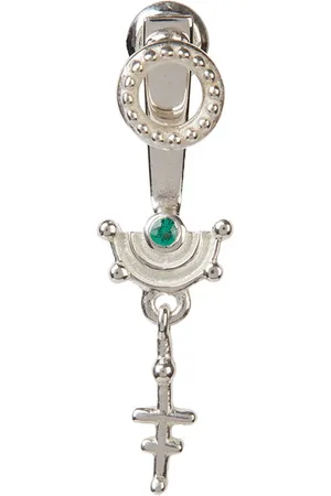Rachel Entwistle Pair Mini Celestial Ear Jacket Silver With An - Pair