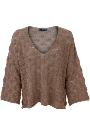 Black Colour Harris V Neck Jumper - - S/m