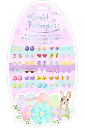 Great Pretenders Easter Bunny Stickers Earrings