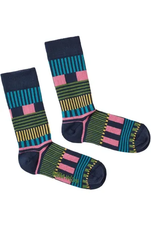 Donna Wilson Stripe Socks - Green