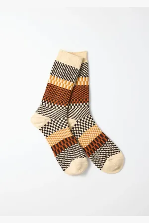 RoToTo Check & Step Socks - M