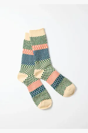 RoToTo Check & Step Socks - S