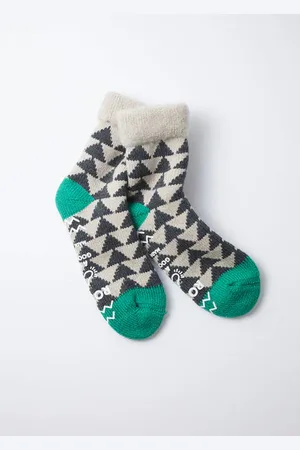 RoToTo Comfy Room Socks /green - S