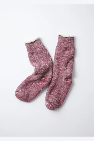 RoToTo Double Face Crew Socks Grape - S