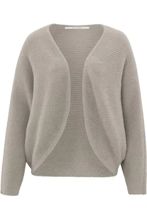 YAYA Fluffy Ribbed Bolero - Small