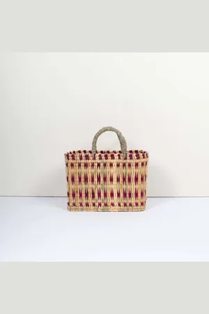 Bohemia Woven Reed Basket, Small