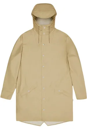 Rains Unisex Long Jacket In - Xs