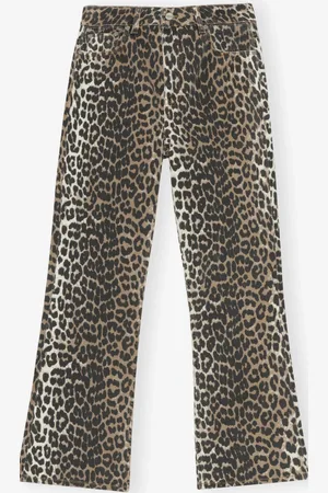Ganni Print Betzy Cropped - 24 / Leopard / J1059