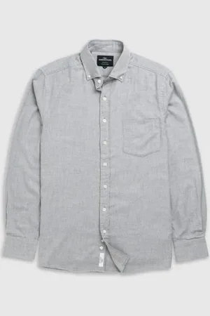 Rodd & Gunn - Barrhill Sports Fit Shirt In Smoke Grey 006841-23 - S