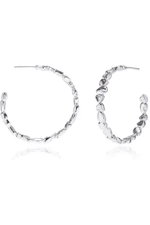 Azuni London Azuni Textured Shell Hoop