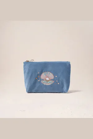 ELIZABETH SCARLETT Pearl Shell Mini Pouch - Dusky