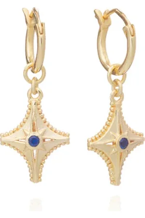 Azuni London Azuni Nubis Coin Sleeper Earrings Lolite