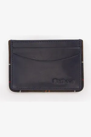 Barbour Chatton Leather /classic Tartan Cardholder - Os