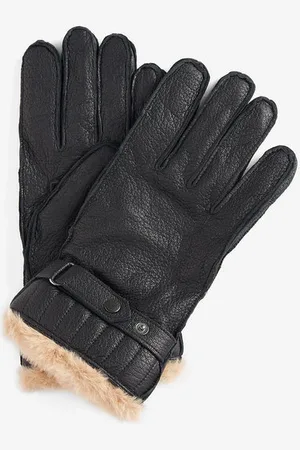Barbour Leather Utility Gloves - M